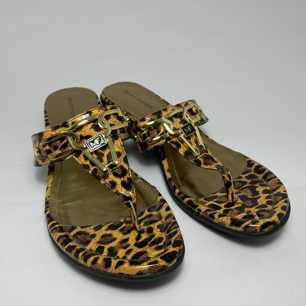 Leopard Print Sandals - Picture 3 of 5